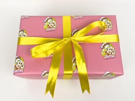 Rainbow Barbie™ Gift Wrap - Bubblegum For Sale