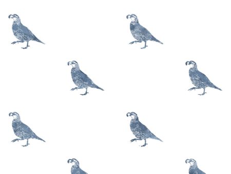 California Quail  Wallpaper by Nathan Turner - Darker Blue Cheap