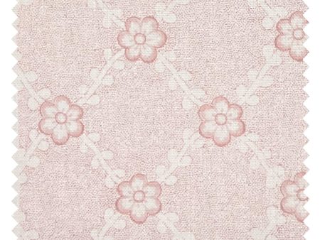 Lucia  Linen Fabric by Nathan Turner - Pink For Sale