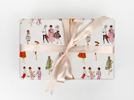 1960 s Barbie™ Gift Wrap - Cream For Sale