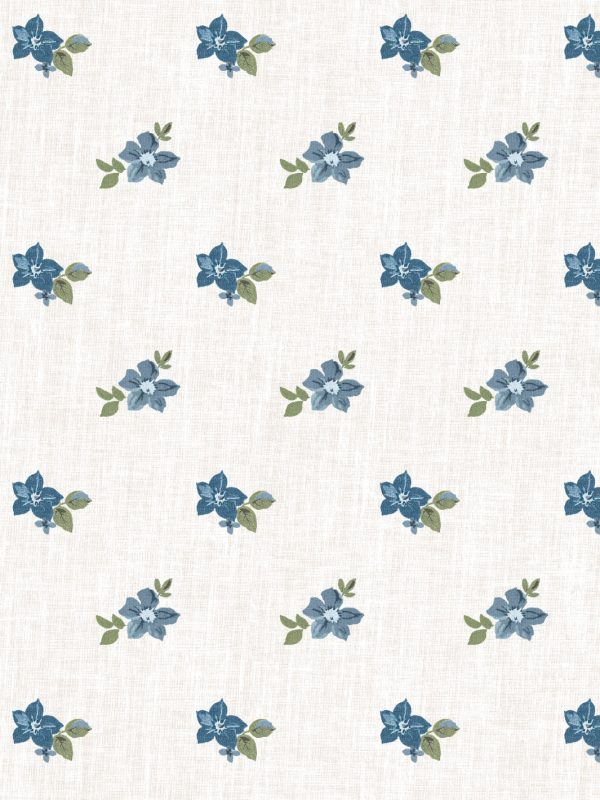 Anna Floral  Wallpaper by Nathan Turner - Blue Green Cheap