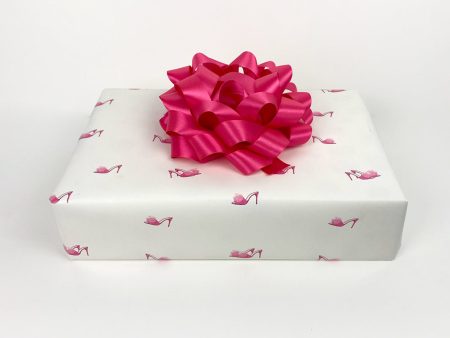 Barbie™ Stilettos Gift Wrap - White Supply