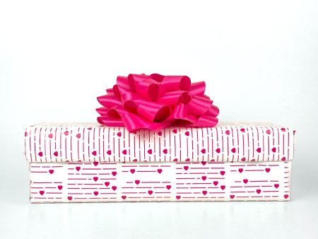 Barbie™ Hearts Print Gift Wrap - Barbie™ Pink on Sale