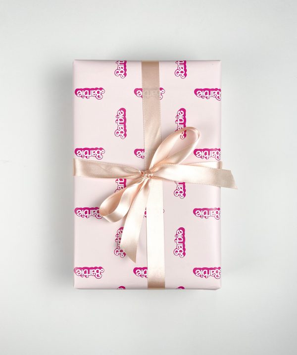 Barbie™ 80 s Logo Gift Wrap - Pink Fashion