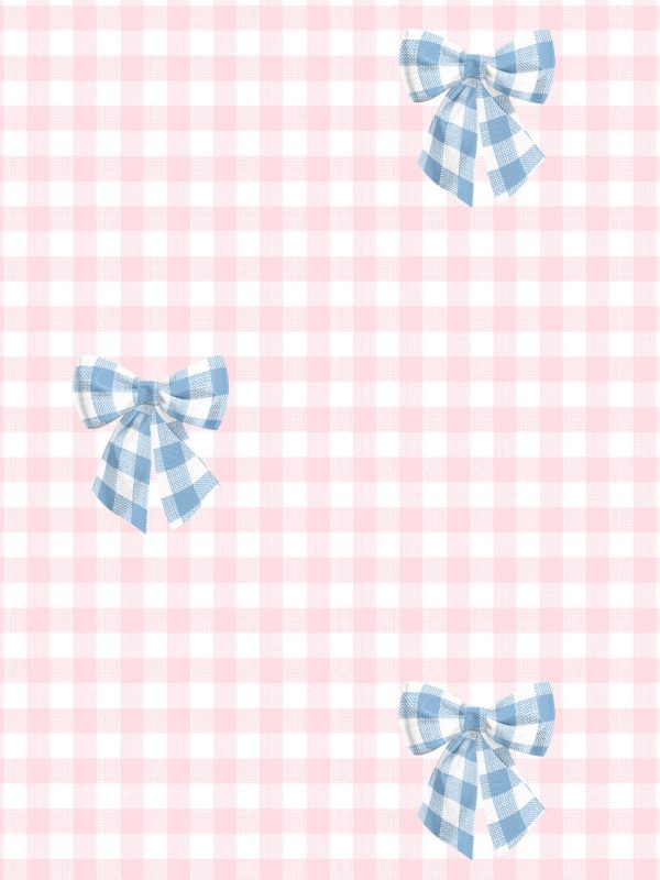 Barbie™ Gingham Bow Gift Wrap - Cornflower on Ballet Slipper Supply