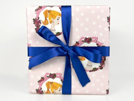 Barbie™ Cameo Gift Wrap - Pink Online now