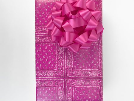 Barbie™ Bandana Check Gift Wrap - Barbie™ Pink Online Hot Sale