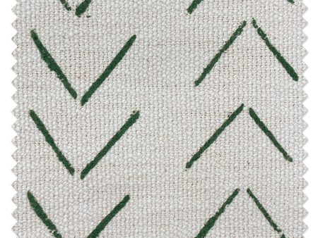 Fabric by the Yard - Arrows - Green on California Cotton For Cheap