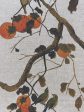 Fabric by the Yard - Persimmon Birds - Persimmon on Organic Twill Cheap