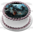 God of War Battle Scene Edible Cake Topper Image ABPID00823 Online Hot Sale