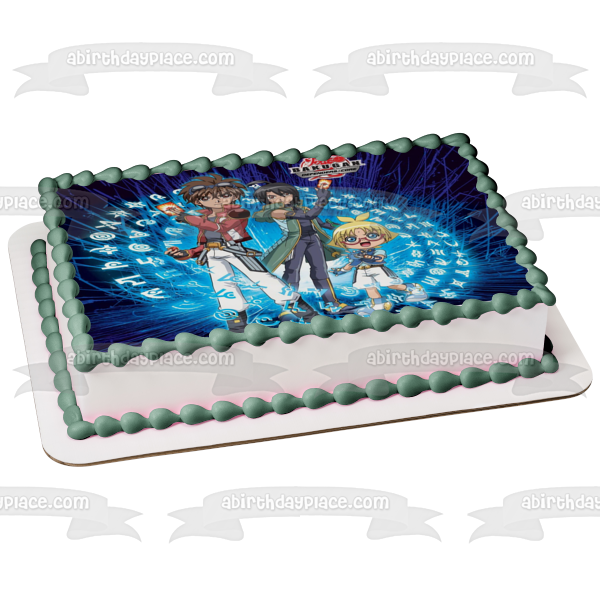 Bakugan Defenders Core Dan Kuso Marucho Marukura Shun Kazami Edible Cake Topper Image ABPID00266 Supply