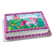 Unicorn with Rainbow Coloring Book Pink Castle Edible Cake Topper Image ABPID00820 Online now