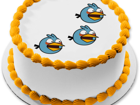 Angry Birds Blue Birds Flying Edible Cake Topper Image ABPID00341 Cheap