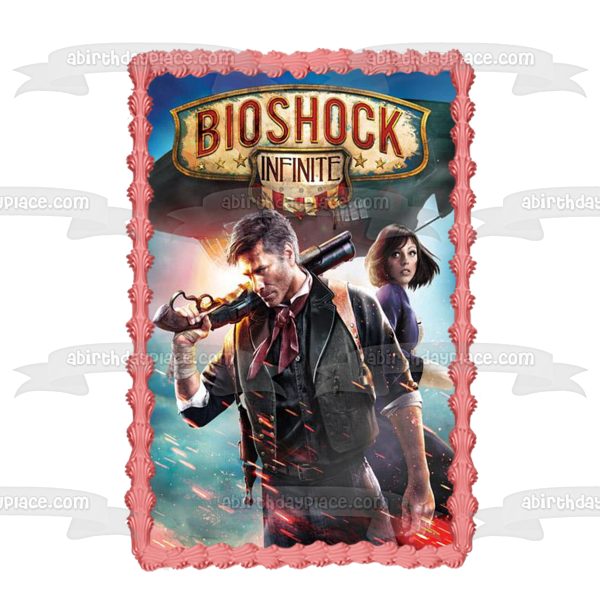 Bioshock Infinite Booker Dewitt Elizabeth Edible Cake Topper Image ABPID00613 Sale