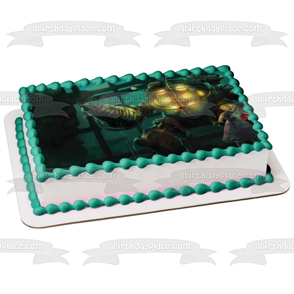 Bioshock Big Daddy Little Sister Edible Cake Topper Image ABPID00601 Online