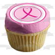 Breast Cancer Awareness Believe Cure Pink Ribbons and Butterflies Edible Cupcake Topper Images ABPID00499 Cheap