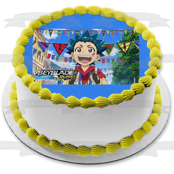 Beyblade Burst Evolution Valt Aoi Edible Cake Topper Image ABPID00804 For Discount