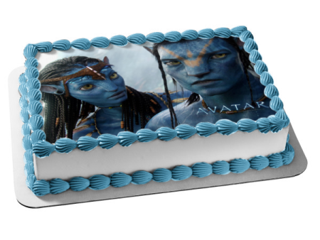 Avatar Movie Neytiri and Jake Sully Edible Cake Topper Image ABPID00495 For Cheap