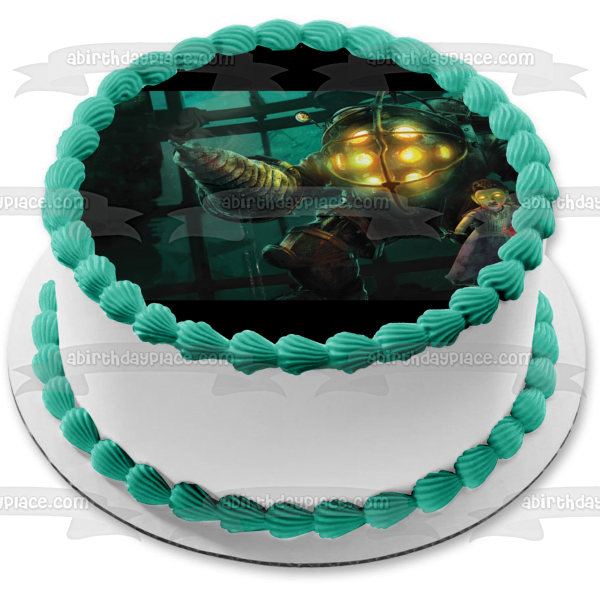 Bioshock Big Daddy Little Sister Edible Cake Topper Image ABPID00601 Online