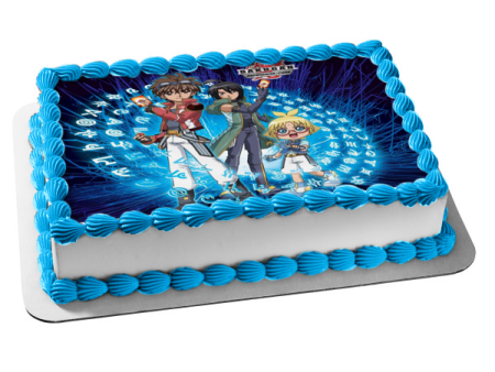 Bakugan Defenders Core Dan Kuso Marucho Marukura Shun Kazami Edible Cake Topper Image ABPID00266 Supply