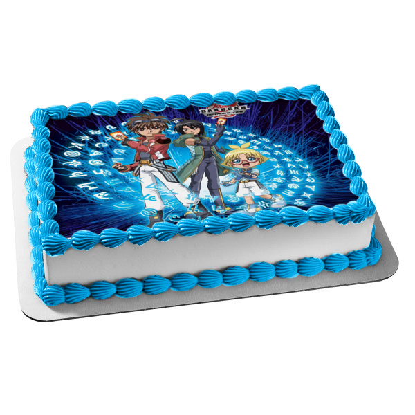 Bakugan Defenders Core Dan Kuso Marucho Marukura Shun Kazami Edible Cake Topper Image ABPID00266 Supply