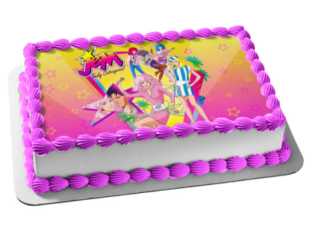 Jem and the Holograms Stars Edible Cake Topper Image ABPID00830 Online Hot Sale