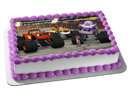 Blaze and the Monster Machines Aj Edible Cake Topper Image ABPID00707 Sale