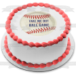 Baseball Take Me Out to the Ball Game Edible Cake Topper Image ABPID00749 Supply