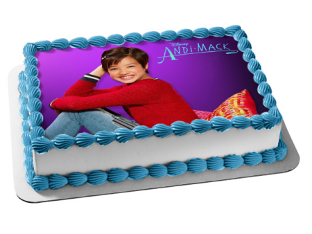 Andi Mack Purple Wall Background Edible Cake Topper Image ABPID00769 Fashion