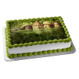 Jumanji Welcome to the Jungle Dr. Smolder Bravestone Professor Shelly Oberon and a Crocodile Edible Cake Topper Image ABPID00853 Online Hot Sale