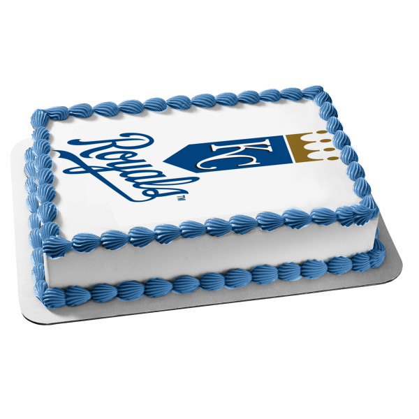 Kansas City Royals American Professional Baseball Team Logo Missouri MLB Edible Cake Topper Image ABPID00796 Fashion