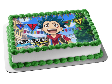 Beyblade Burst Evolution Valt Aoi Edible Cake Topper Image ABPID00804 For Discount