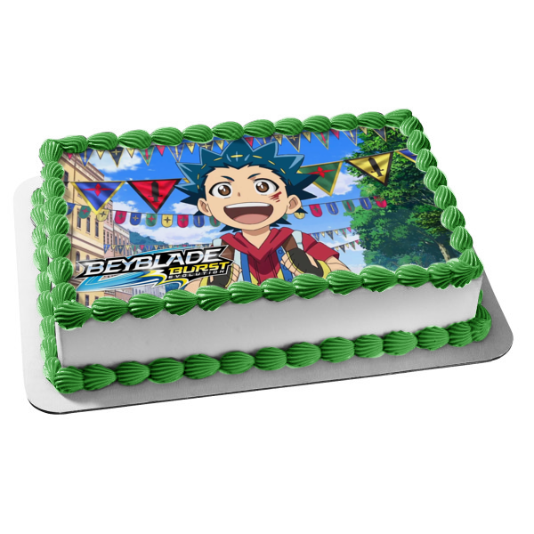 Beyblade Burst Evolution Valt Aoi Edible Cake Topper Image ABPID00804 For Discount