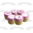 Breast Cancer Awareness Believe Cure Pink Ribbons and Butterflies Edible Cupcake Topper Images ABPID00499 Cheap