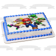 Super Mario Brothers Yoshi Luigi and Wario Edible Cake Topper Image ABPID00901 on Sale