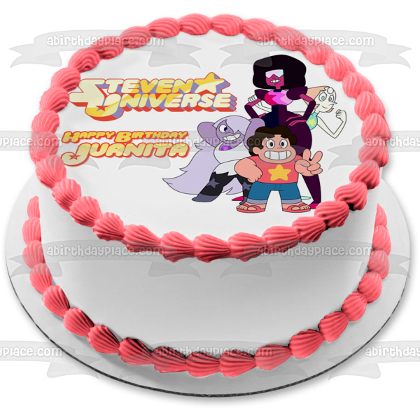 Steven Universe Amethyst Pearl Garnet Edible Cake Topper Image ABPID00839 Online now