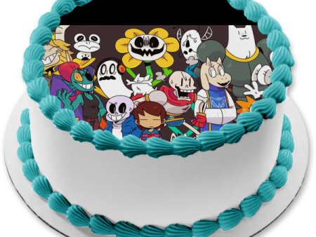 Undertale No Vacation Time Sans Pacifist Edible Cake Topper Image ABPID00846 Fashion