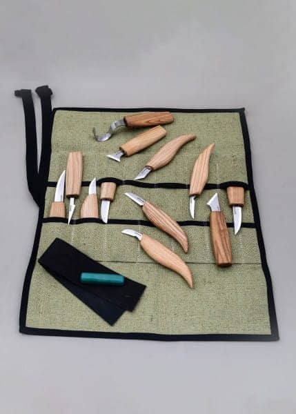 Juego de talla de madera de 12 cuchillos en rollo de herramientas + accesorios, BeaverCraft BC-S10 For Cheap