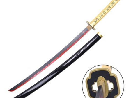 Katana de Tsugikuni Yoriichi con hoja de madera de bambú Demon Slayer Kimetsu no Yaiba zs672w For Cheap