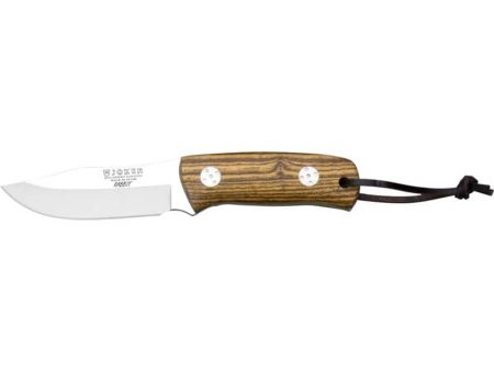 Cuchillo Bushcraft Joker Rabbit Con Cachas En Madera De Olivo Y Hoja Inox De 8,5 Cm. CO76 For Sale