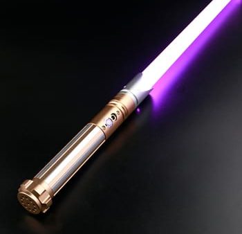 Espada Láser RGB con Mango De Metal Dorado con Negro 77cm - Star Wars For Discount