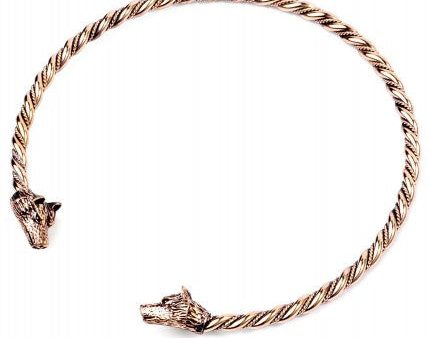 Torques - Lobos vikingos de collar hechos de bronce, con cordones 1404818112 Supply