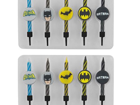 Set de 10 velas de cumpleaños con logo Batman - DC Comics CR4210 Online now