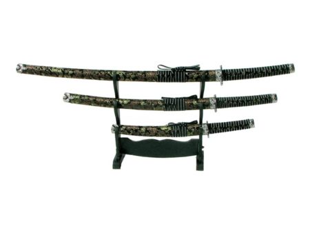 Set Ornamental Katana-Wakizashi-Tanto (JL029 SET NERO) Discount