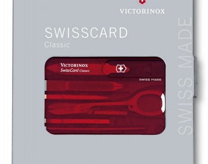 Kit herramientas Swiss Card Classic, rojo, Victorinox VI-0.7100.T Fashion