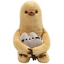 GUND Pusheen with Sloth Plush Stuffed Animal, Set of 2, Multicolor, 13  For Sale