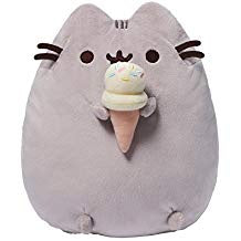 GUND Pusheen Snackables Ice Cream Cone Cat Plush Stuffed Animal, Gray, 9.5  For Discount