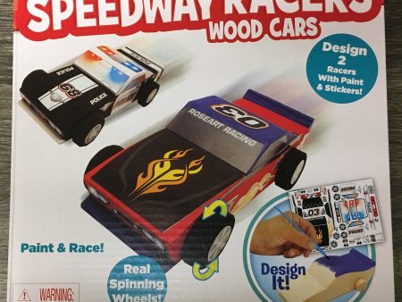 RoseArt RoseArt Wooden Speedway Racers Craft Kit Toy Online now