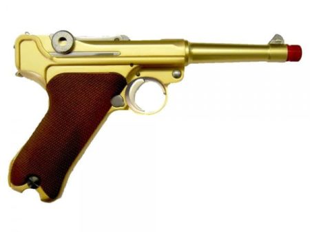 Pistola A Gas P08 Cañón De Oro 4  (W-P08SG) Sale