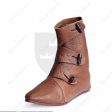 Bota alta medieval vikinga  Jorvik , Cuero medieval Online